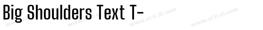 Big Shoulders Text T字体转换